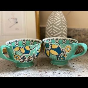Matching set of Anthropologie mugs